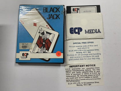 Blackjack Commodore 64 Floppy Disk Complete In Original Case