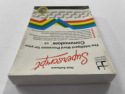 Superscript Word Processor Commodore 64 Floppy Disk Complete In Box
