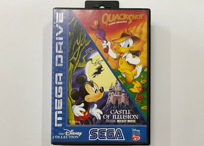 Castle Of Illusion Starring Mickey Mouse & Quackshot Complete In Original Case