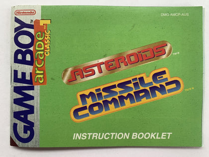 Asteroids Missile Command Game Manual