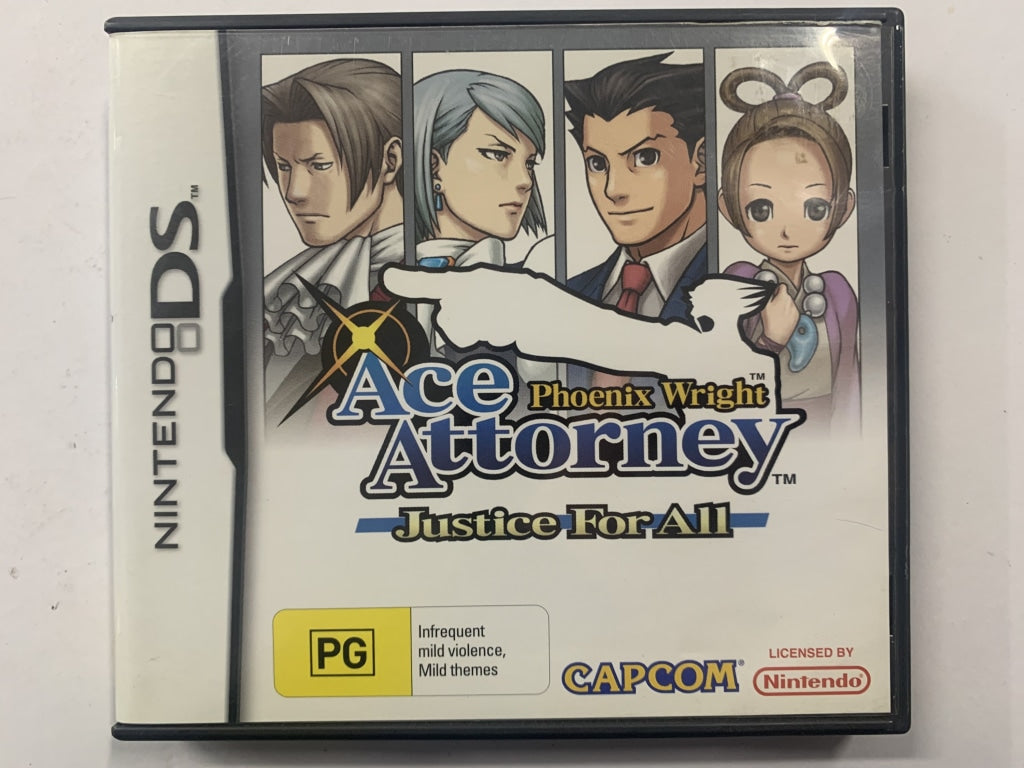 Phoenix Wright Ace Attorney Justice For All Complete In Original Case