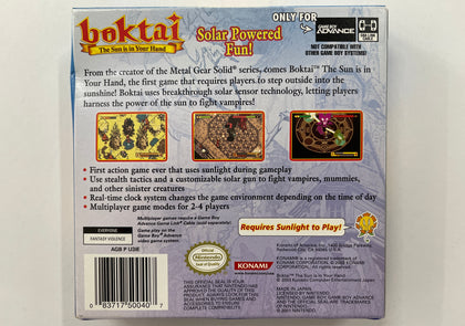 Boktai The Sun Is In Your Hand Complete In Box