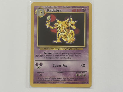 Kadabra 32/102 Base Set Pokemon TCG Card In Protective Penny Sleeve