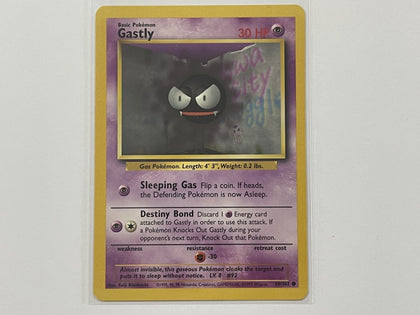 Gastly 50/102 Base Set Pokemon TCG Card In Protective Penny Sleeve