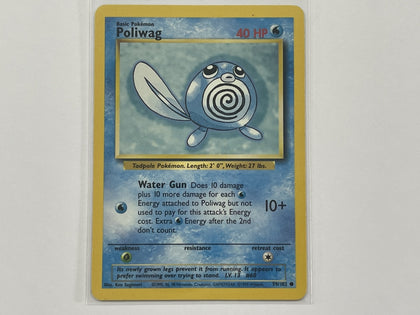 Poliwag 59/102 Base Set Pokemon TCG Card In Protective Penny Sleeve