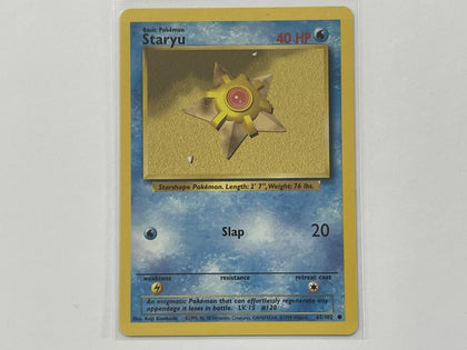 Staryu 65/102 Base Set Pokemon TCG Card In Protective Penny Sleeve