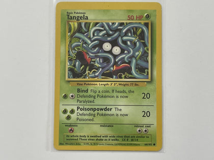 Tangela 66/102 Base Set Pokemon TCG Card In Protective Penny Sleeve