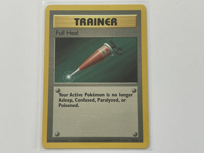Full Heal 82/102 Base Set Pokemon TCG Card In Protective Penny Sleeve