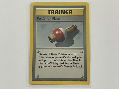 Pokemon Flute 86/102 Base Set Pokemon TCG Card In Protective Penny Sleeve