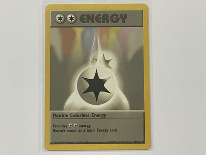 Double Colorless Energy 96/102 Base Set Pokemon TCG Card In Protective Penny Sleeve