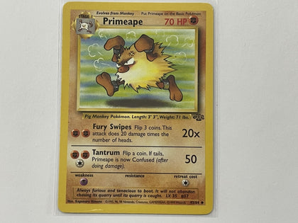 Primeape 43/64 Jungle Set Pokemon TCG Card In Protective Penny Sleeve