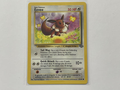 Eeve 51/64 Jungle Set Pokemon TCG Card In Protective Penny Sleeve