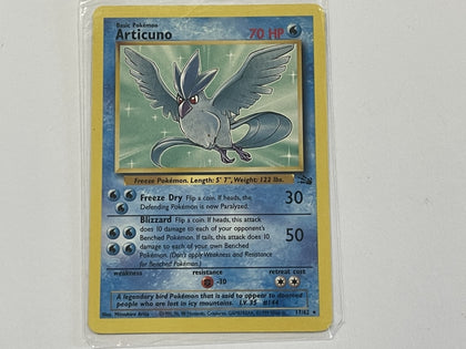 Articuno 17/62 Fossil Set Pokemon TCG Card In Protective Penny Sleeve