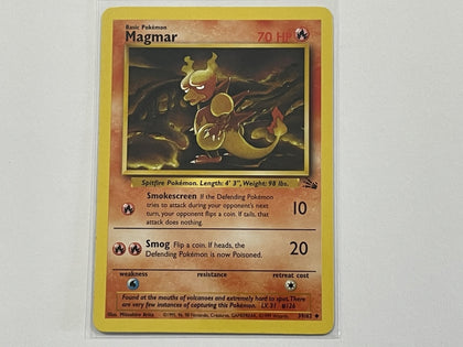 Magmar 39/62 Fossil Set Pokemon TCG Card In Protective Penny Sleeve