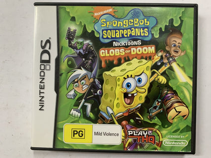 Spongebob Squarepants Featuring Nicktoons Globs Of Doom Complete In Original Case