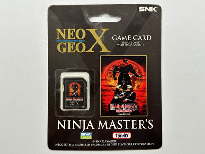 Neo Geo X Ninja Masters Game Card Brand New & Sealed