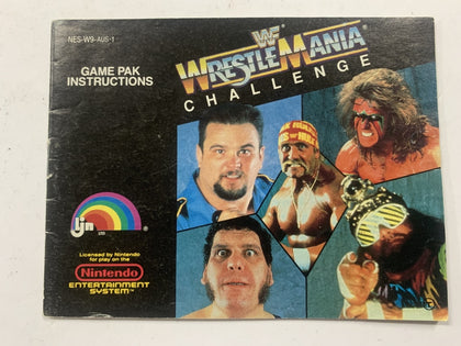 Wrestlemania Challenge Game Manual