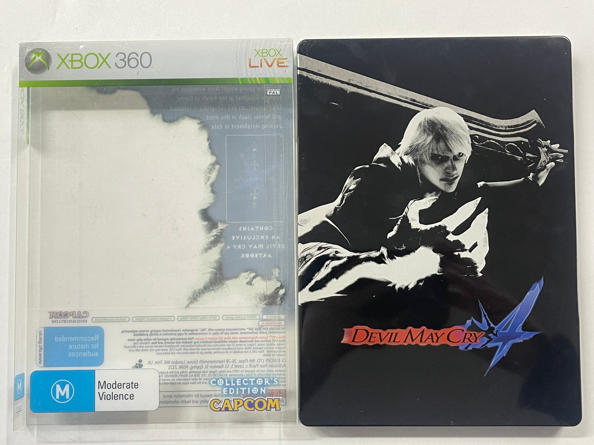 Devil May Cry 4 Limited Steelbook Edition Complete In Original Steelbook Case with Outer Cover