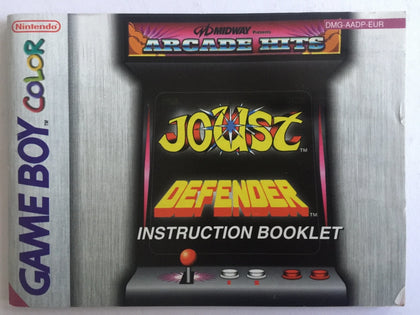 Joust Defender Game Manual