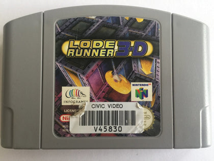 Lode Runner 3D Cartridge