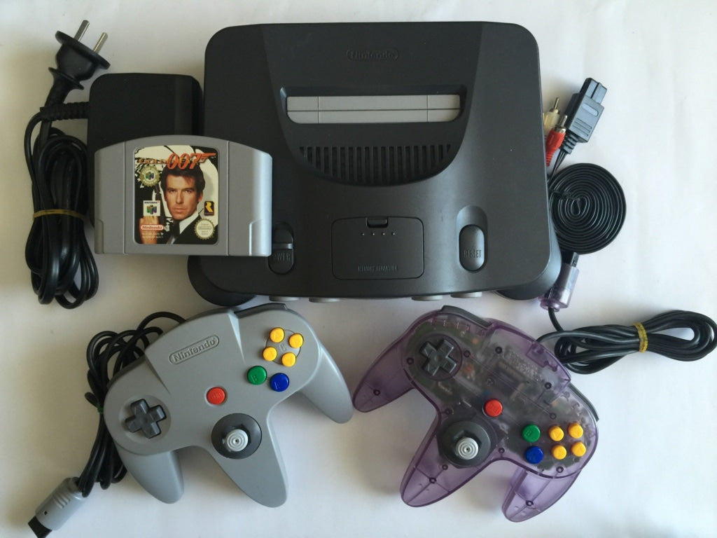 Nintendo 64 fashion N64 Console with 2 Controllers, 007 Goldeneye & Diddy Kong Racing