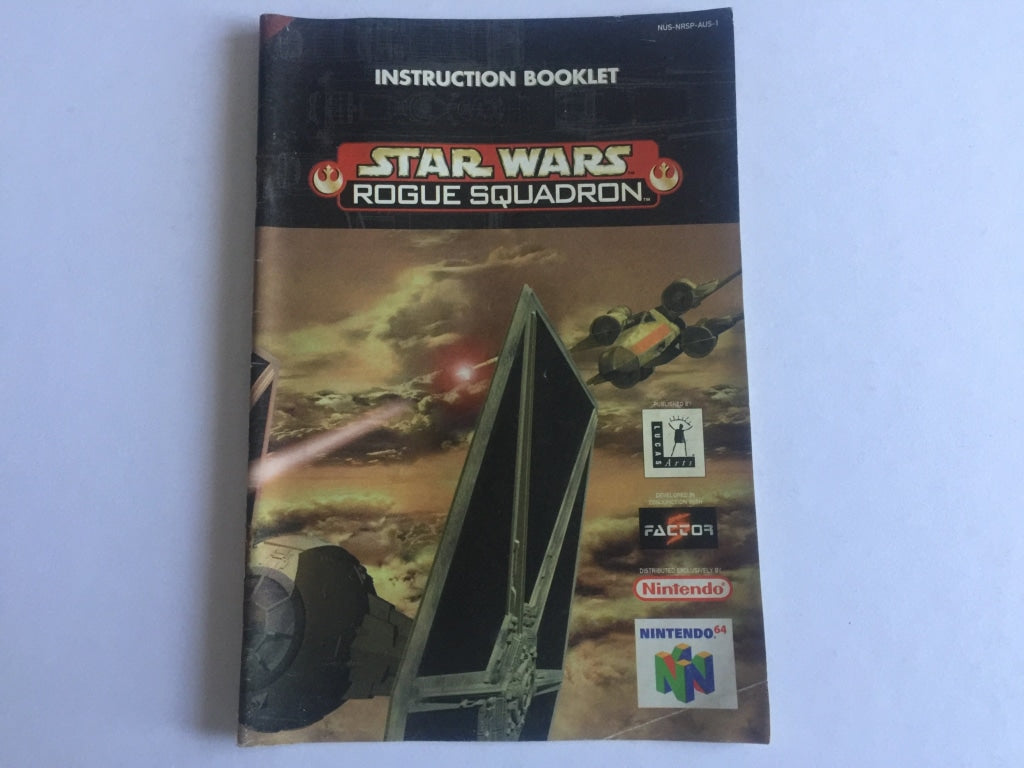 Star Wars Rogue Squadron Game Manual