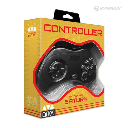 Brand New & Sealed CirKa Black Controller for Sega Saturn