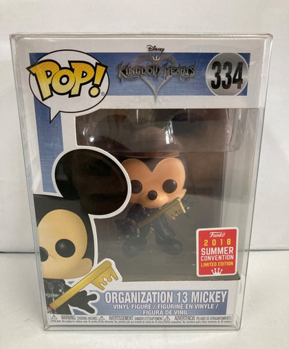 Kingdom Hearts Organization 13 Mickey #334 2018 Summer Convention Limited Edition Limited Edition Pop Vinyl Brand New & Sealed with Free Pop Protector