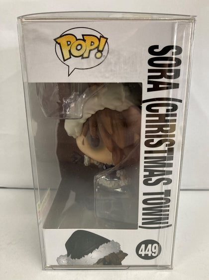Kingdom Hearts Sora (Christmas Town) #449 Exclusive Pop Vinyl Brand New & Sealed with Free Pop Protector