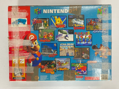 Nintendo 64 N64 Ice Blue Funtastic Console In Original Box